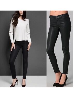 J Brand Coated Black Jean